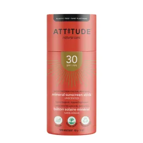 ATTITUDE - Plastic Free Mineral Sunscreen Stick SPF 30 FINAL SALE