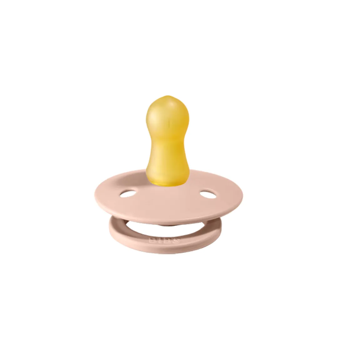 BIBS Colour Pacifier 2 Pack - Blush