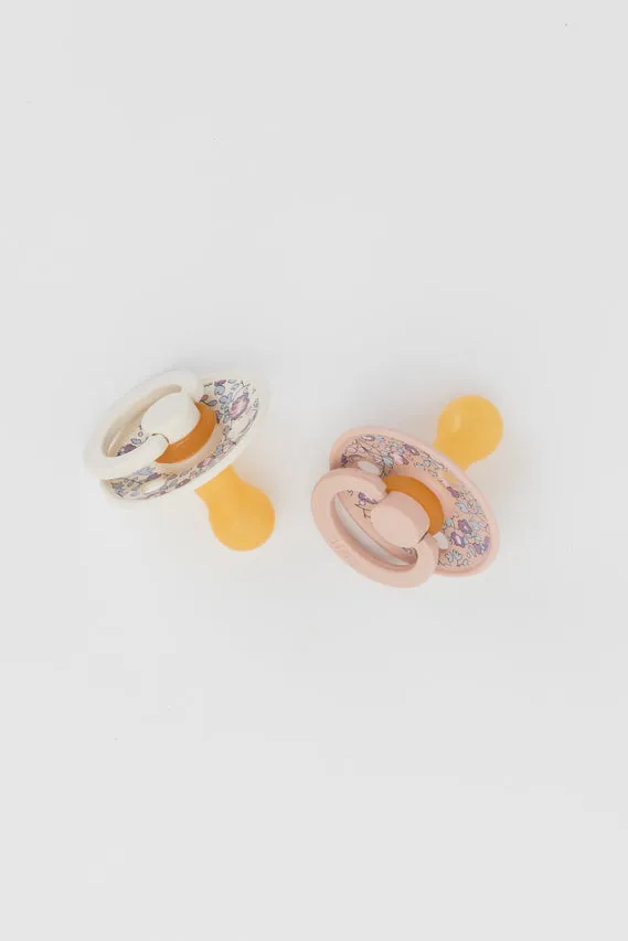 BIBS Pacifier Duo - Liberty Eloise | Blush