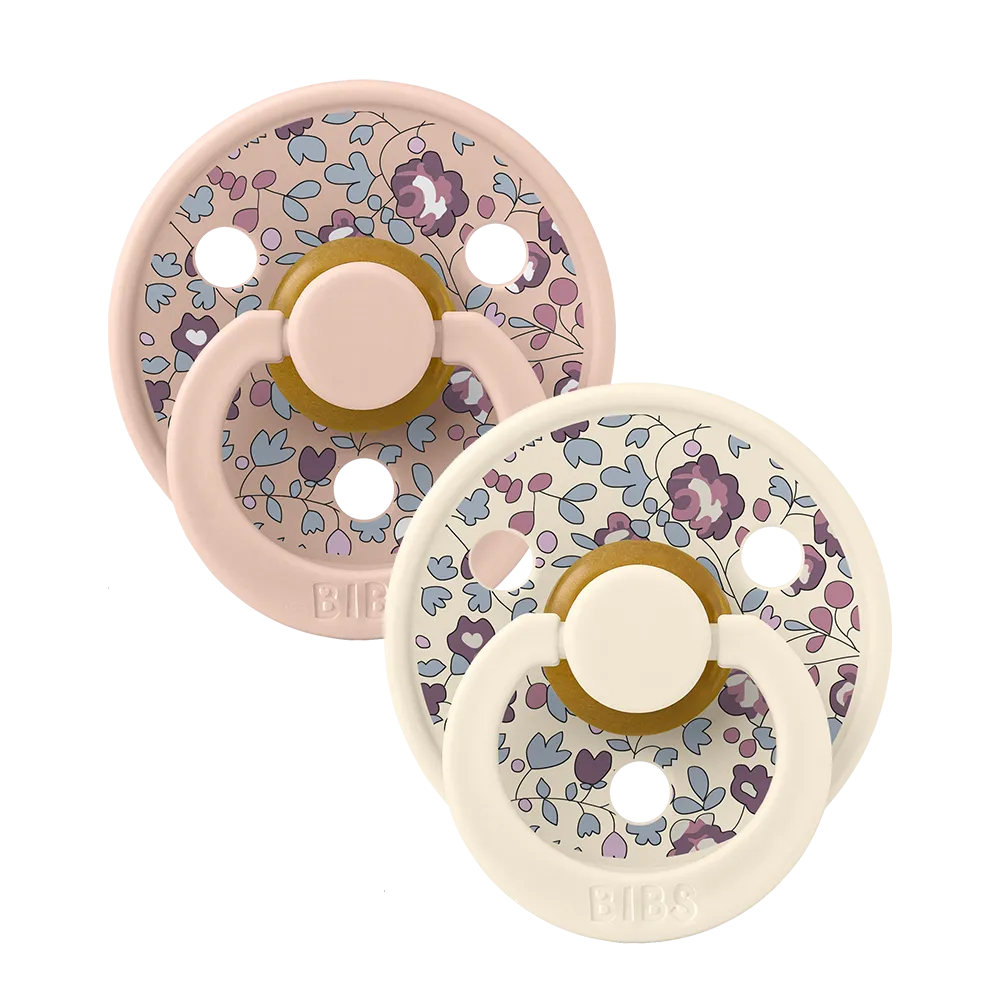 BIBS Pacifier Duo - Liberty Eloise | Blush