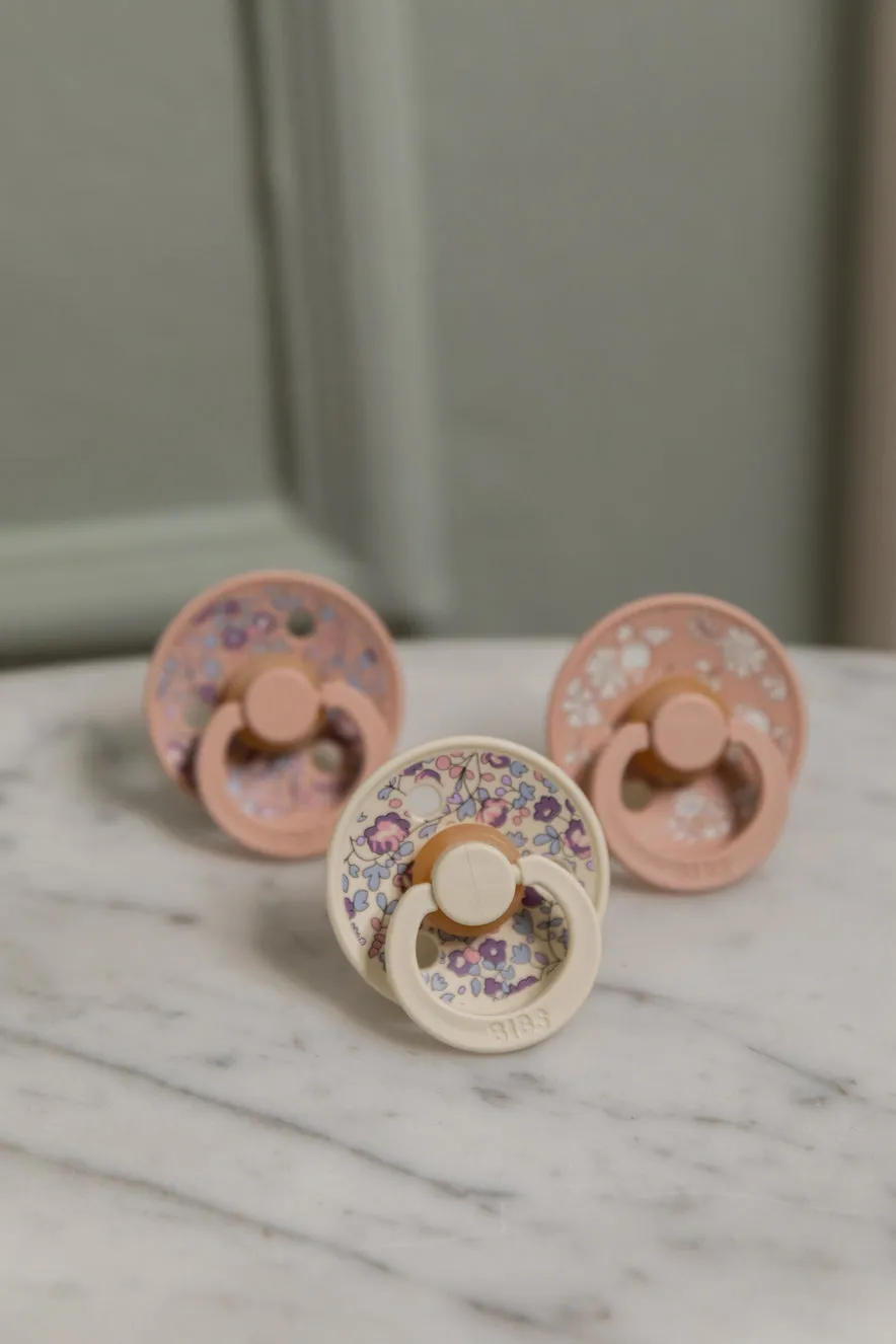 BIBS Pacifier Duo - Liberty Eloise | Blush