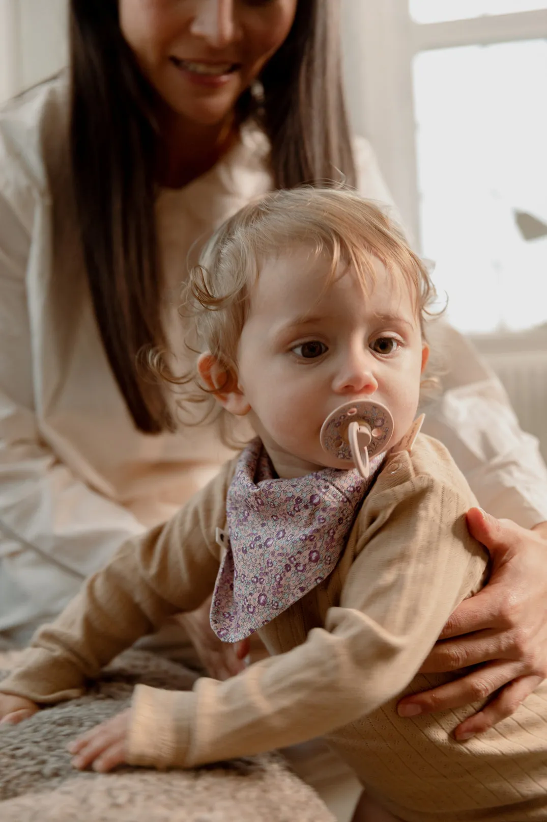 BIBS Pacifier Duo - Liberty Eloise | Blush
