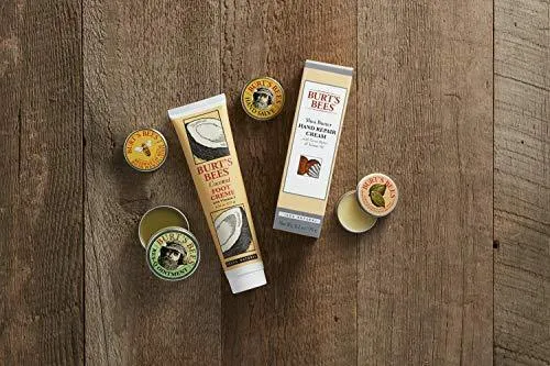 Burt's Bees Classics Gift Set, 6 Products in Giftable Tin – Cuticle Cream, Hand Salve, Lip Balm, Res-Q Ointment, Hand Repair Cream and Foot Cream