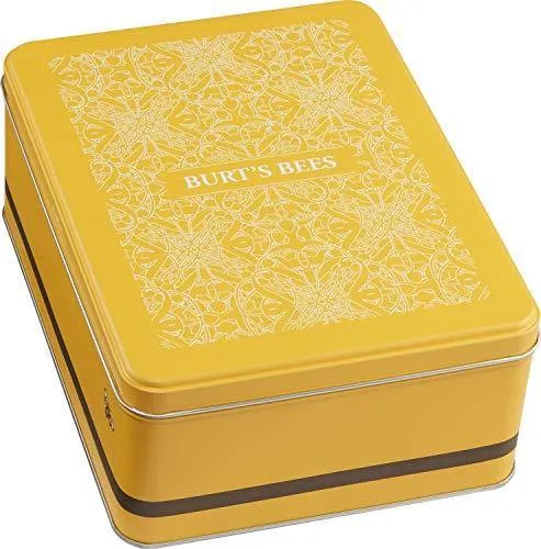 Burt's Bees Classics Gift Set, 6 Products in Giftable Tin – Cuticle Cream, Hand Salve, Lip Balm, Res-Q Ointment, Hand Repair Cream and Foot Cream