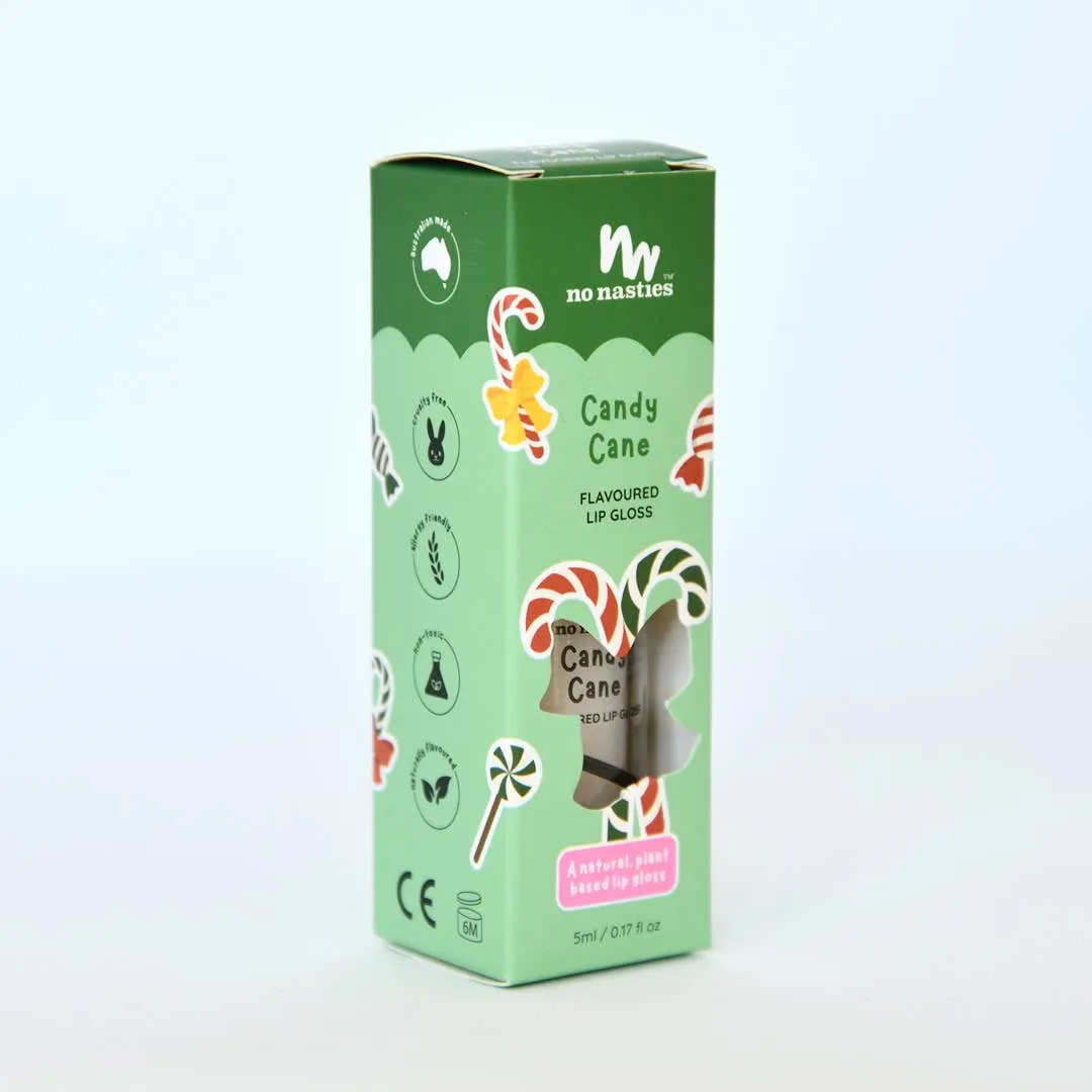 Candy Cane Natural Kids Lip Gloss Christmas