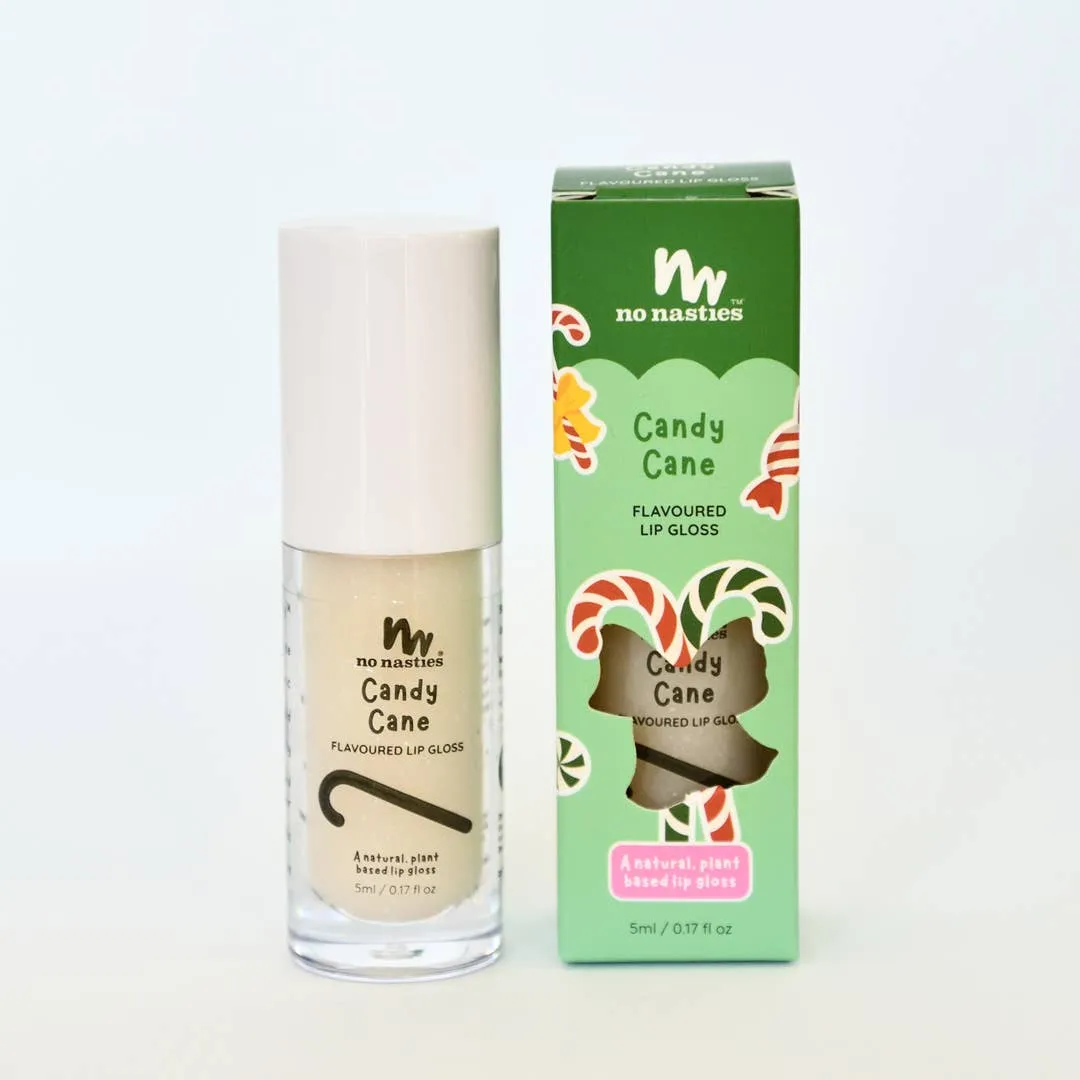 Candy Cane Natural Kids Lip Gloss Christmas