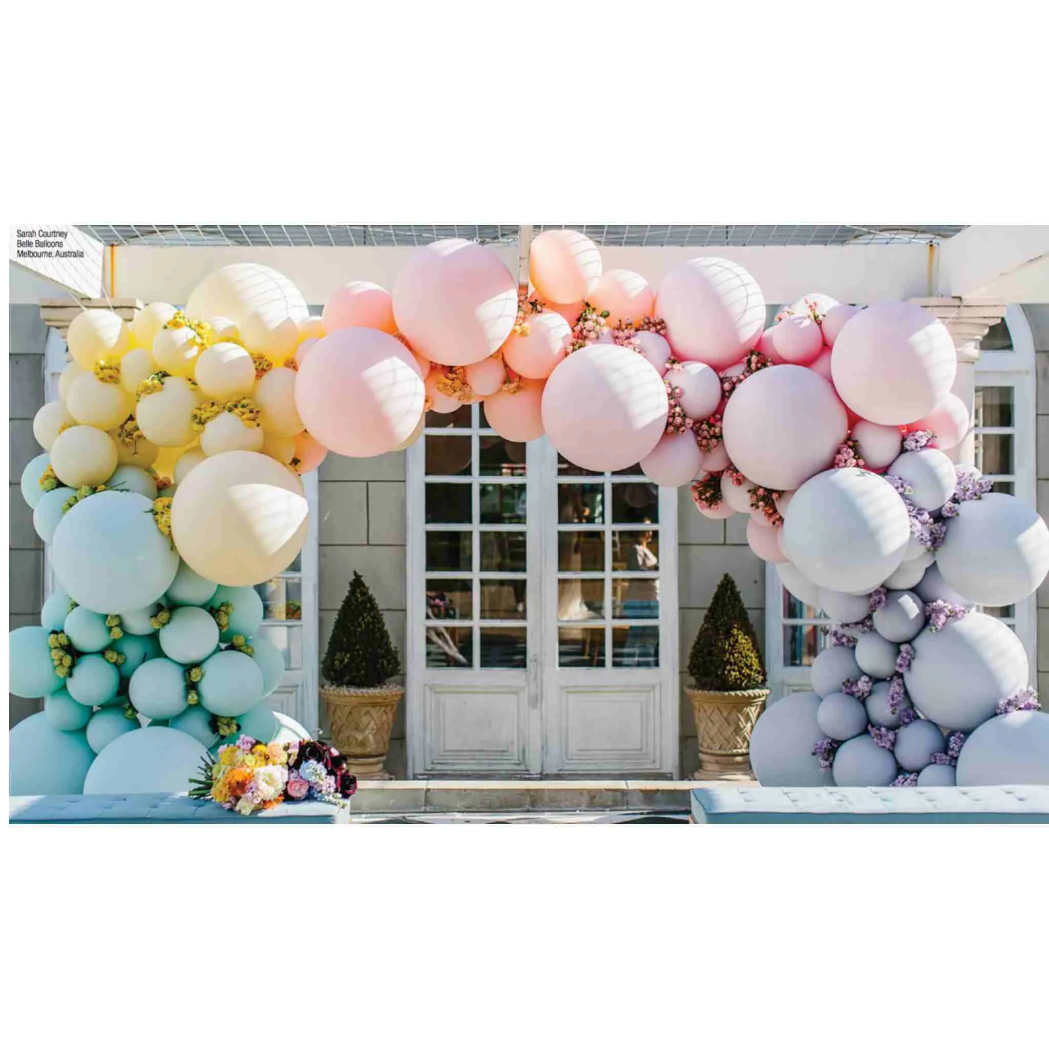 Chalk Lavender Purple Custom Layered Latex Balloons