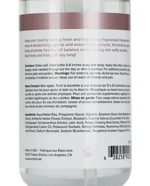 COOCHY Intimate Feminine Spray - 4 oz Peony Prowess