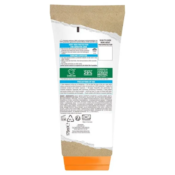 Garnier Ambre Solaire Sensitive Advanced Protection Lotion SPF50  175ml