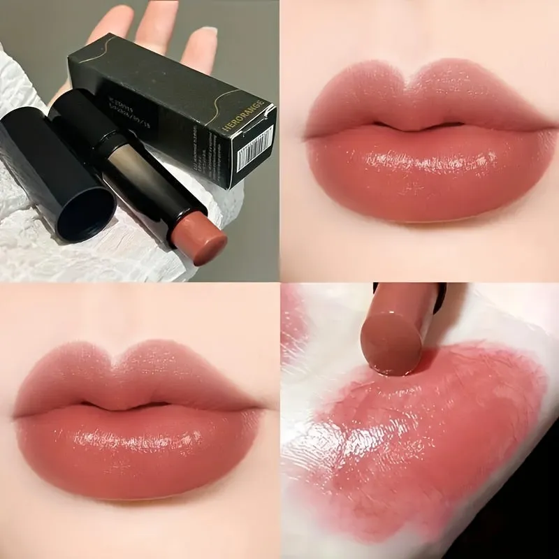 Kissable Luxe: Long-lasting Brown Lipstick