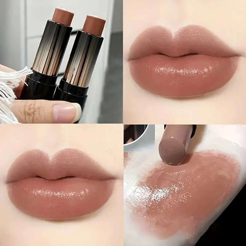 Kissable Luxe: Long-lasting Brown Lipstick