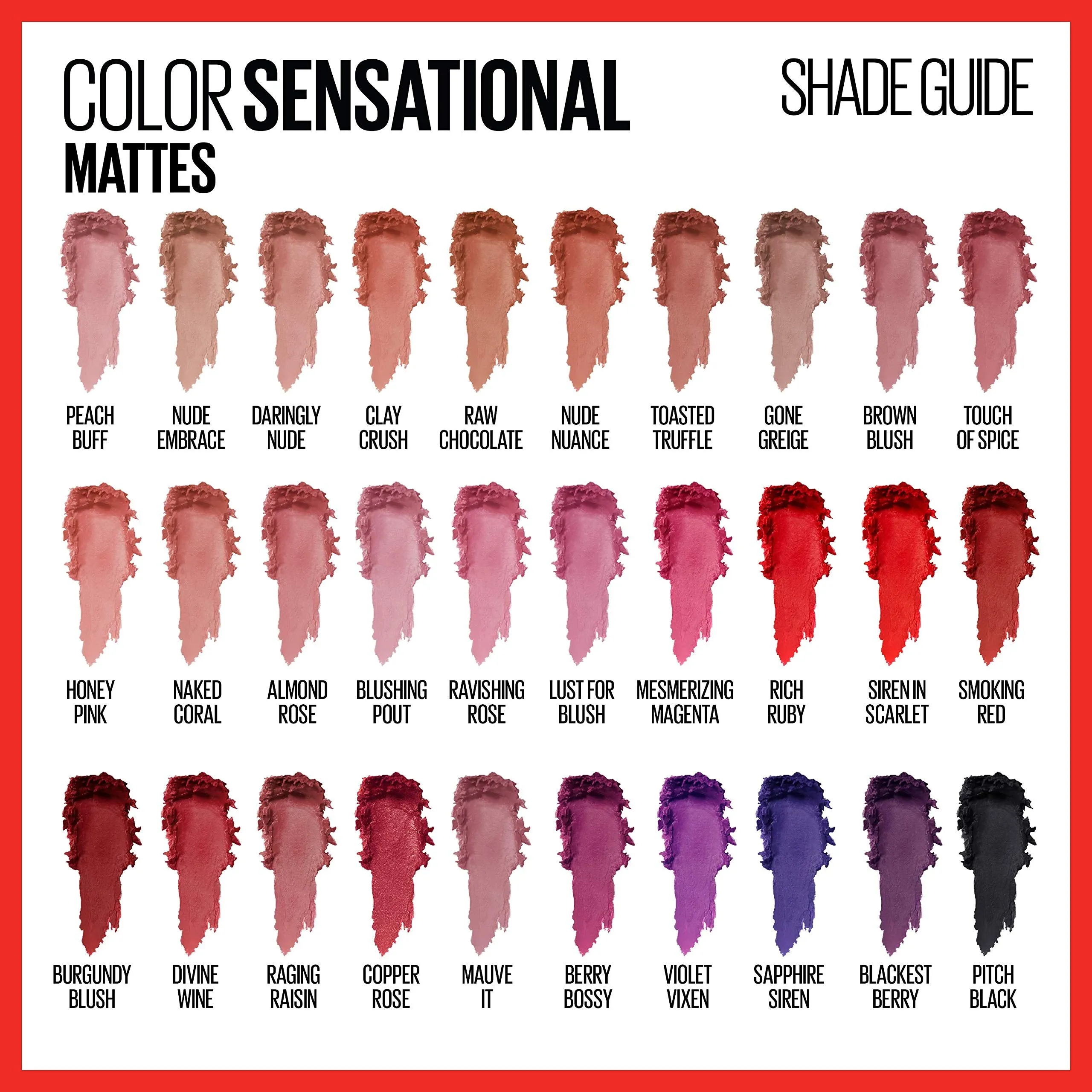 Maybelline Color Sensational Lipstick, Lip Makeup, Matte Finish, Hydrating Lipstick, Nude, Pink, Red, Plum Lip Color, Gone Griege, 0.15 oz; (Packaging May Vary)