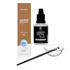NEW Bronsun Lash & Brow Gel Dye Kit - #5 Light Brown
