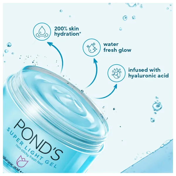 Ponds Super Light Gel Hydrated Dewy Skin 50g