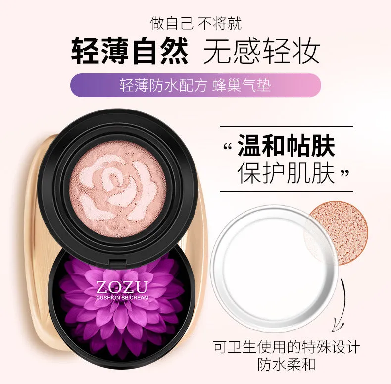 Sunscreen Air Cushion BB Face Base Flawless Pressed Powder Foundation Makeup