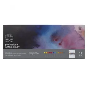 Winsor & Newton Professional Watercolour Tube Travel Tin, 12 Tubes
